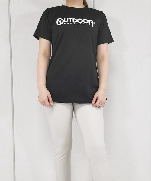OUTDOOR PRODUCTS（アウトドアプロダクツ）の「UV鹿の子メッシュロゴプリントTシャツ（Tシャツ/カットソー・レディース・ピンク/ラベンダー/ブラック/ミント/オフホワイト・LL/M/3L/L）」の22枚目の写真