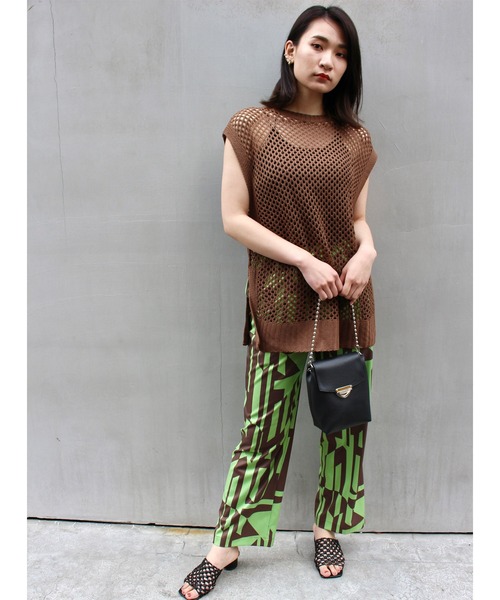 MLI'A(エムリア)の「BIGメッシュベスト(ベスト・レディース・ブラック/ブラウン/ナチュラル・M)」の9枚目の写真