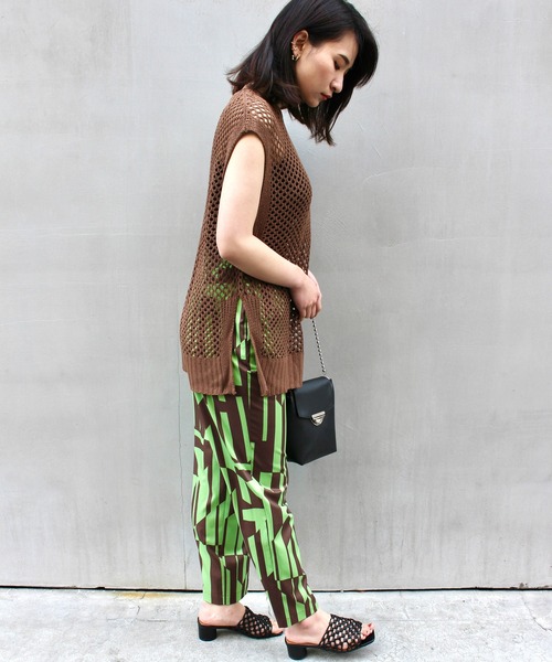 MLI'A(エムリア)の「BIGメッシュベスト(ベスト・レディース・ブラック/ブラウン/ナチュラル・M)」の11枚目の写真