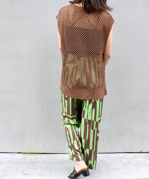 MLI'A(エムリア)の「BIGメッシュベスト(ベスト・レディース・ブラック/ブラウン/ナチュラル・M)」の13枚目の写真