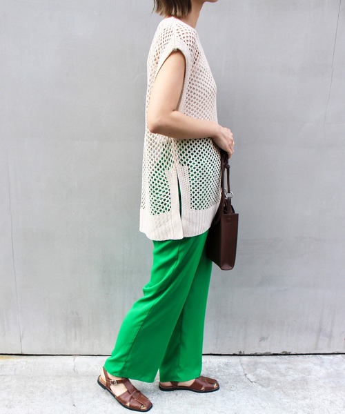 MLI'A(エムリア)の「BIGメッシュベスト(ベスト・レディース・ブラック/ブラウン/ナチュラル・M)」の16枚目の写真