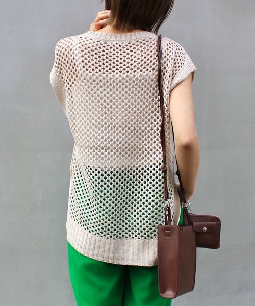 MLI'A(エムリア)の「BIGメッシュベスト(ベスト・レディース・ブラック/ブラウン/ナチュラル・M)」の17枚目の写真