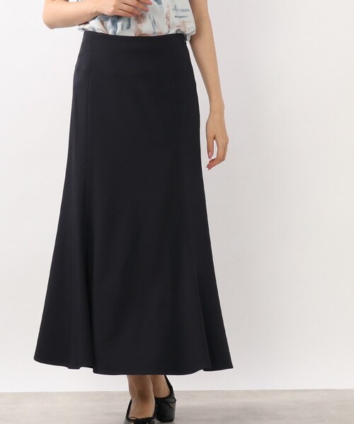 DRESKIP（ドレスキップ）の「◆後ろレ－スアップマーメイドスカート（スカート・レディース・ナチュラル/ネイビー/サックスブルー・04/02/03）」の2枚目の写真