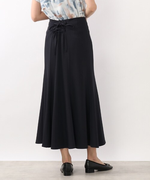 DRESKIP（ドレスキップ）の「◆後ろレ－スアップマーメイドスカート（スカート・レディース・ナチュラル/ネイビー/サックスブルー・04/02/03）」の6枚目の写真