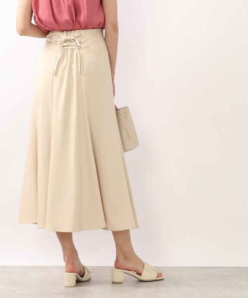 DRESKIP（ドレスキップ）の「◆後ろレ－スアップマーメイドスカート（スカート・レディース・ナチュラル/ネイビー/サックスブルー・04/02/03）」の12枚目の写真