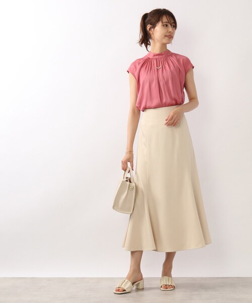 DRESKIP（ドレスキップ）の「◆後ろレ－スアップマーメイドスカート（スカート・レディース・ナチュラル/ネイビー/サックスブルー・04/02/03）」の14枚目の写真