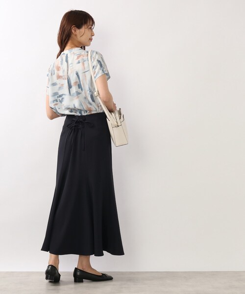 DRESKIP（ドレスキップ）の「◆後ろレ－スアップマーメイドスカート（スカート・レディース・ナチュラル/ネイビー/サックスブルー・04/02/03）」の22枚目の写真