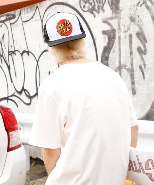 SANTA CRUZ（サンタクルーズ）の「SANTACRUZ/サンタクルーズ Classic Dot Mesh Trucker High Profile Hat メッシュキャップ（キャップ・メンズ・ホワイト×ブラック/ブラック×ブラック・FREE）」の16枚目の写真