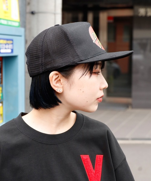 SANTA CRUZ（サンタクルーズ）の「SANTACRUZ/サンタクルーズ Classic Dot Mesh Trucker High Profile Hat メッシュキャップ（キャップ・メンズ・ホワイト×ブラック/ブラック×ブラック・FREE）」の15枚目の写真