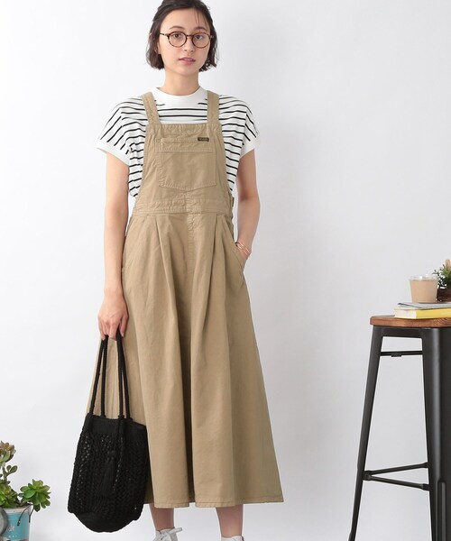 DRESKIP（ドレスキップ）の「◆【wrangler(ラングラー)別注】 サロペットスカート（サロペット/オーバーオール・レディース・ネイビー/オリーブ/ブラック・03/02）」の11枚目の写真