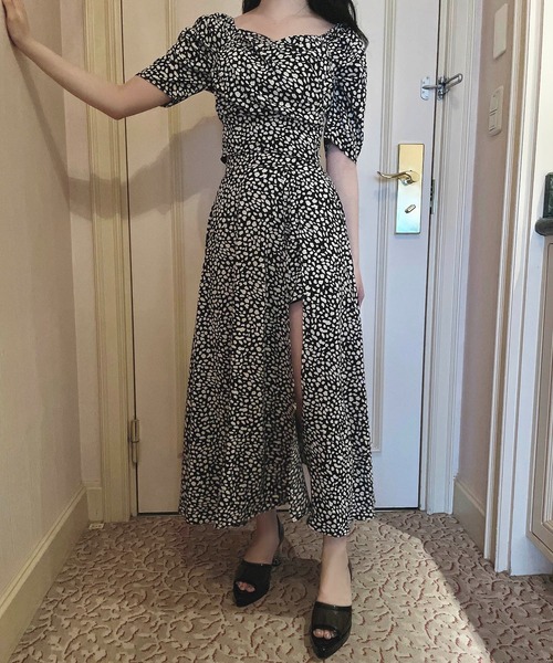 ANDGEEBEE（アンジービー）の「レオパードカシュクールトップス（その他トップス・レディース・ブラック/アイボリー・MEDIUM）」の13枚目の写真