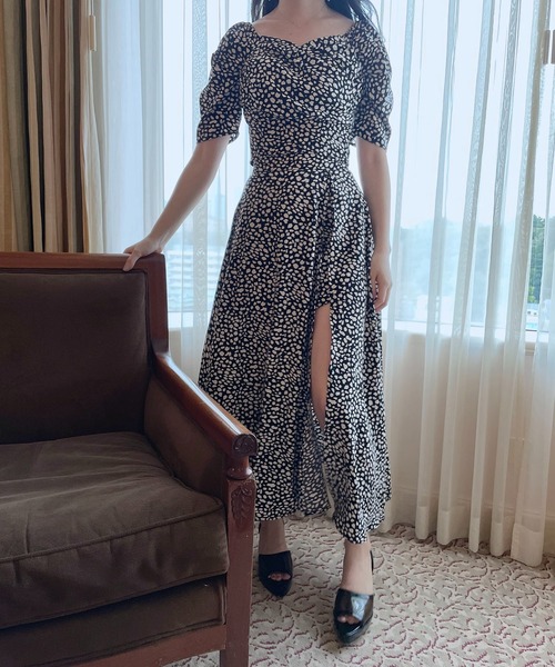 ANDGEEBEE（アンジービー）の「レオパードカシュクールトップス（その他トップス・レディース・ブラック/アイボリー・MEDIUM）」の14枚目の写真