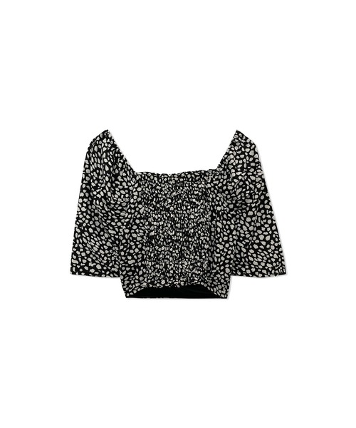 ANDGEEBEE（アンジービー）の「レオパードカシュクールトップス（その他トップス・レディース・ブラック/アイボリー・MEDIUM）」の17枚目の写真