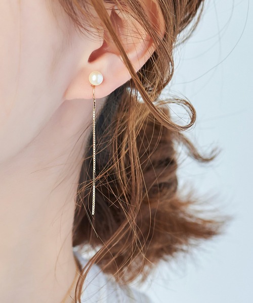 Phoebe(フィービィー)の「2wayベーシックパールエレガントイヤリング(イヤリング・レディース・ピンクゴールド/イエローゴールド/ゴールド系1・FREE)」の20枚目の写真