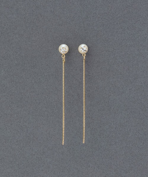 Phoebe(フィービィー)の「2wayベーシックパールエレガントイヤリング(イヤリング・レディース・ピンクゴールド/イエローゴールド/ゴールド系1・FREE)」の13枚目の写真