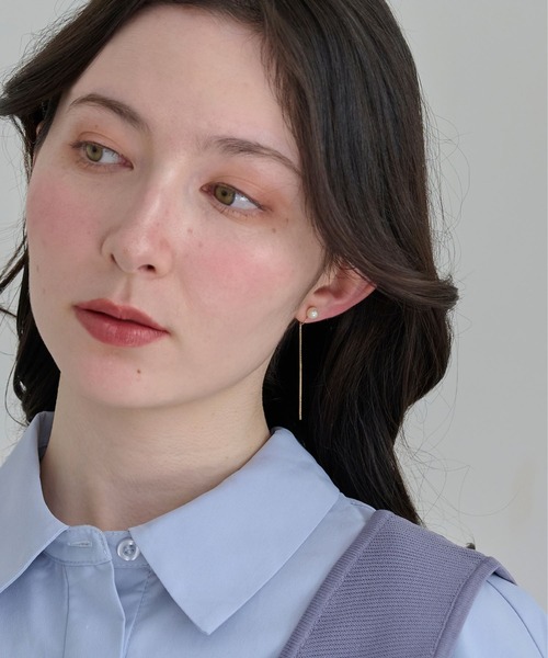 Phoebe(フィービィー)の「2wayベーシックパールエレガントイヤリング(イヤリング・レディース・ピンクゴールド/イエローゴールド/ゴールド系1・FREE)」の16枚目の写真