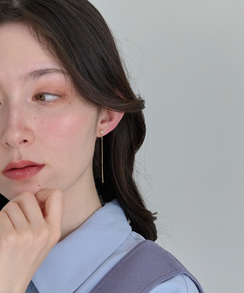 Phoebe(フィービィー)の「2wayベーシックパールエレガントイヤリング(イヤリング・レディース・ピンクゴールド/イエローゴールド/ゴールド系1・FREE)」の18枚目の写真