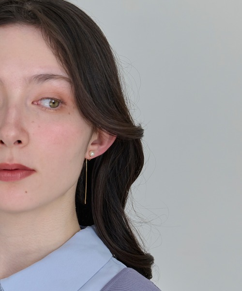 Phoebe(フィービィー)の「2wayベーシックパールエレガントイヤリング(イヤリング・レディース・ピンクゴールド/イエローゴールド/ゴールド系1・FREE)」の17枚目の写真