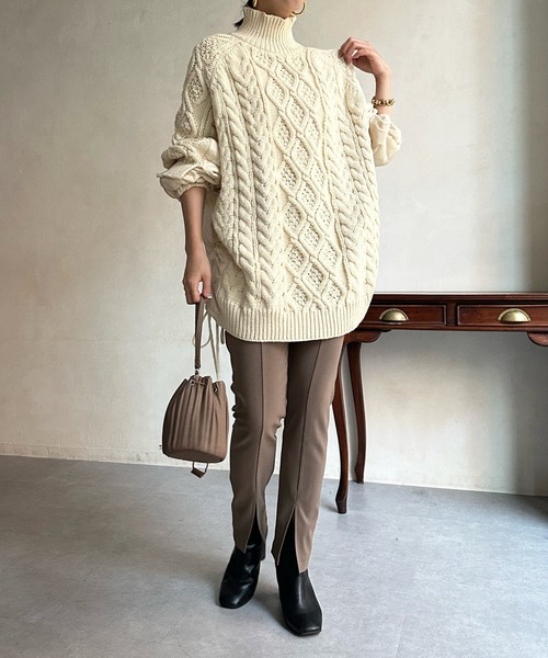 DouDou（ドゥドゥ）の「【WEB限定】パギンス（その他パンツ・レディース・ブラック/モカ/グレイッシュベージュ・FREE）」の11枚目の写真