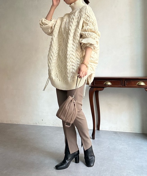 DouDou（ドゥドゥ）の「【WEB限定】パギンス（その他パンツ・レディース・ブラック/モカ/グレイッシュベージュ・FREE）」の10枚目の写真