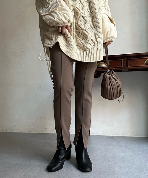 DouDou（ドゥドゥ）の「【WEB限定】パギンス（その他パンツ・レディース・ブラック/モカ/グレイッシュベージュ・FREE）」の8枚目の写真