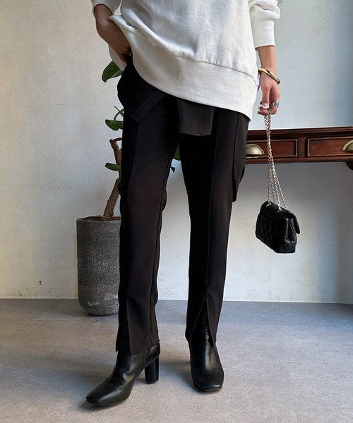 DouDou（ドゥドゥ）の「【WEB限定】パギンス（その他パンツ・レディース・ブラック/モカ/グレイッシュベージュ・FREE）」の5枚目の写真