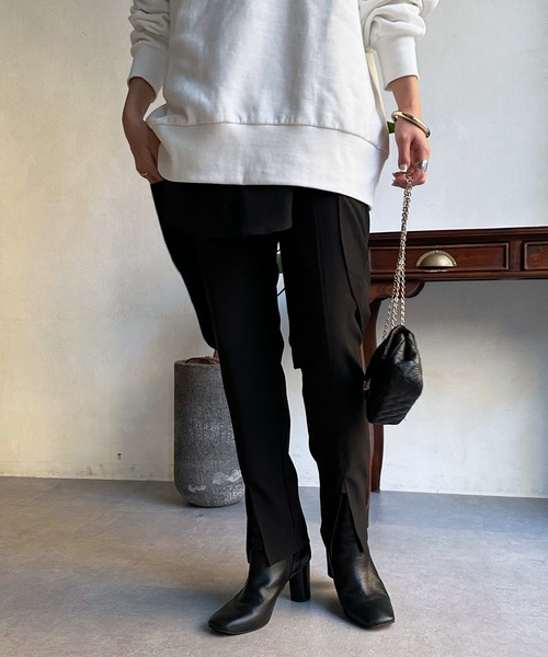 DouDou（ドゥドゥ）の「【WEB限定】パギンス（その他パンツ・レディース・ブラック/モカ/グレイッシュベージュ・FREE）」の4枚目の写真