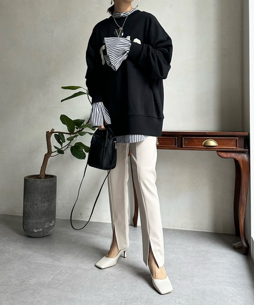 DouDou（ドゥドゥ）の「【WEB限定】パギンス（その他パンツ・レディース・ブラック/モカ/グレイッシュベージュ・FREE）」の14枚目の写真