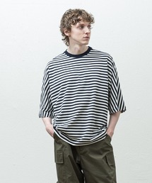 ボーダードルマンスリーブTシャツ