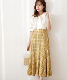 PROPORTION BODY DRESSING | サッカーチェックマーメイドスカート / 1212220603(スカート)