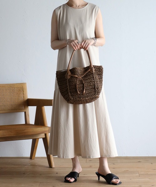 GUSCIO（グッシオ）の「【グッシオベーシック】かごバッグ　リボン（かごバッグ・レディース・ブラック/ブラウン/グレー・FREE）」の9枚目の写真