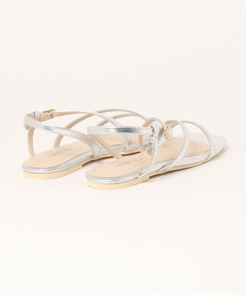Te chichi（テチチ）の「ナローストラップサンダル（サンダル・レディース・ベージュ/オフホワイト/シルバー・38/37）」の4枚目の写真