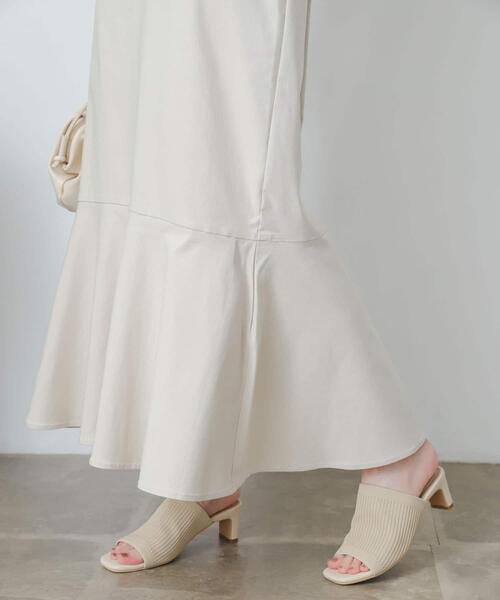 ストレッチハイウエストマーメイドスカート