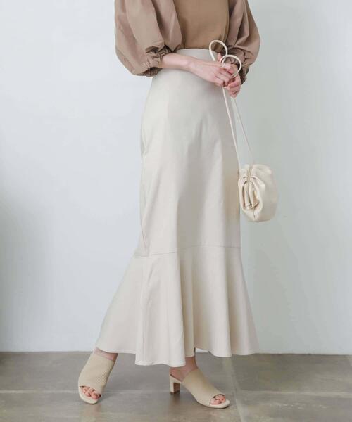 SENSE OF PLACE by URBAN RESEARCH(センスオブプレイスバイアーバンリサーチ)の「ストレッチハイウエストマーメイドスカート(スカート・レディース・ブラック/ブルー/ブラウン/アイボリー/マスタード/グリーン・MEDIUM/TALL/X-SMALL/LARGE/SMALL)」の21枚目の写真