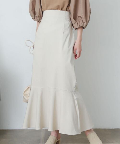 SENSE OF PLACE by URBAN RESEARCH(センスオブプレイスバイアーバンリサーチ)の「ストレッチハイウエストマーメイドスカート(スカート・レディース・ブラック/ブルー/ブラウン/アイボリー/マスタード/グリーン・MEDIUM/TALL/X-SMALL/LARGE/SMALL)」の22枚目の写真