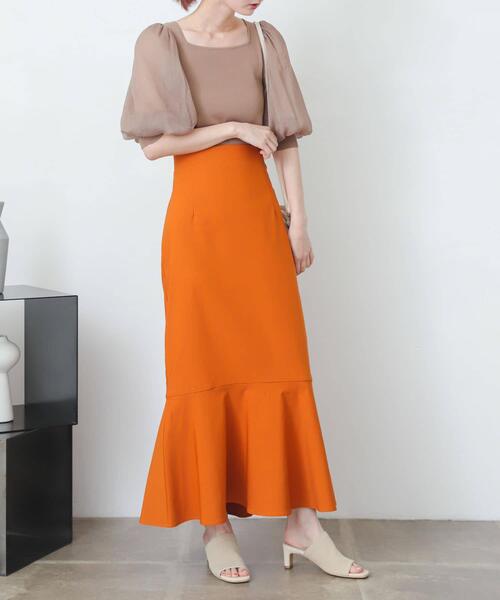 セール】ストレッチハイウエストマーメイドスカート（スカート