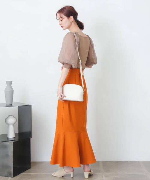 SENSE OF PLACE by URBAN RESEARCH(センスオブプレイスバイアーバンリサーチ)の「ストレッチハイウエストマーメイドスカート(スカート・レディース・ブラック/ブルー/ブラウン/アイボリー/マスタード/グリーン・MEDIUM/TALL/X-SMALL/LARGE/SMALL)」の14枚目の写真