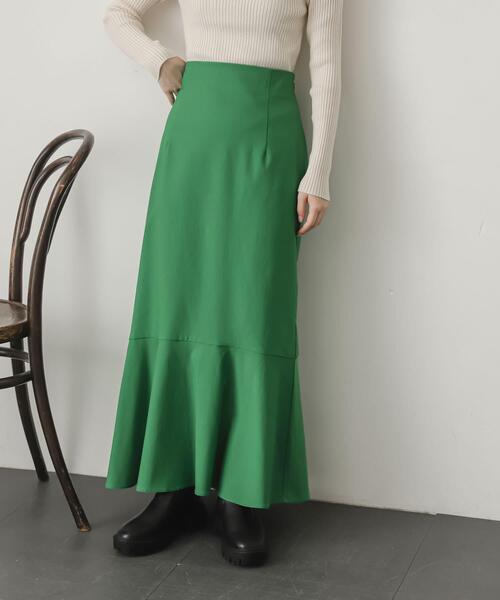 SENSE OF PLACE by URBAN RESEARCH(センスオブプレイスバイアーバンリサーチ)の「ストレッチハイウエストマーメイドスカート(スカート・レディース・ブラック/ブルー/ブラウン/アイボリー/マスタード/グリーン・MEDIUM/TALL/X-SMALL/LARGE/SMALL)」の7枚目の写真