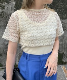 Ameri | TANK SET SHEER PROP TOP(Tシャツ/カットソー)