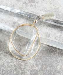 The Rule ザルール:片耳用 Amaranth pierced earring size:M 花ひらピアス M