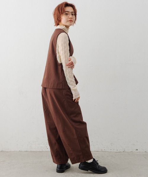MERLOT（メルロー）の「なみなみシアートップス（Tシャツ/カットソー・レディース・ブラック/マスタード/ナチュラル・FREE）」の12枚目の写真