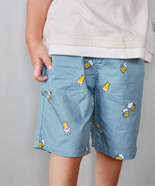 BREEZE（ブリーズ）の「バラエティー総柄パンツ（その他パンツ・キッズ・ブラック/サックスブルー/カーキ/グリーン/キナリ/イエロー/レッド/ベージュ・80/110/90/140/120/130/100）」の6枚目の写真