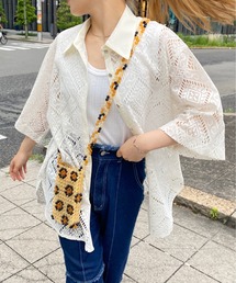 CPCM | 四角レース襟付き半袖ビッグシャツ(シャツ/ブラウス)