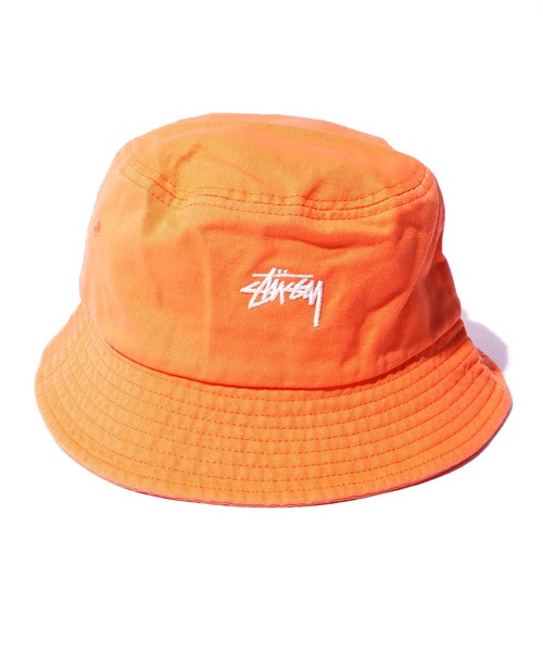 STUSSY（ステューシー）の「STUSSY/ステューシー STOCK BUCKET HAT バケットハット（ハット・メンズ・オリーブ/コーラル・L/XL/S/M）」の13枚目の写真