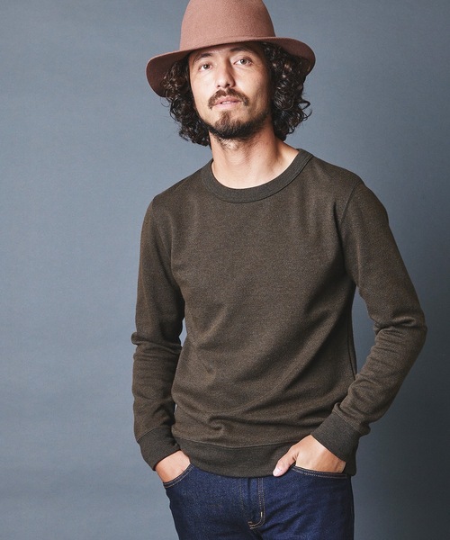 Magine(マージン)の「WOOL TWEED KNITSAW C/N L/S:ウールツイード ニットソー ロングスリーブ 22AW(Tシャツ/カットソー・メンズ・チャコールグレー/ネイビー/オリーブ・44/46/48)」の1枚目の写真