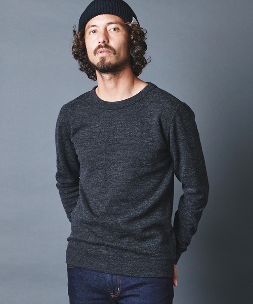 Magine(マージン)の「WOOL TWEED KNITSAW C/N L/S:ウールツイード ニットソー ロングスリーブ 22AW(Tシャツ/カットソー・メンズ・チャコールグレー/ネイビー/オリーブ・44/46/48)」の7枚目の写真