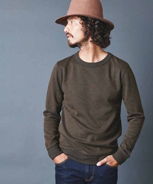 Magine(マージン)の「WOOL TWEED KNITSAW C/N L/S:ウールツイード ニットソー ロングスリーブ 22AW(Tシャツ/カットソー・メンズ・チャコールグレー/ネイビー/オリーブ・44/46/48)」の19枚目の写真