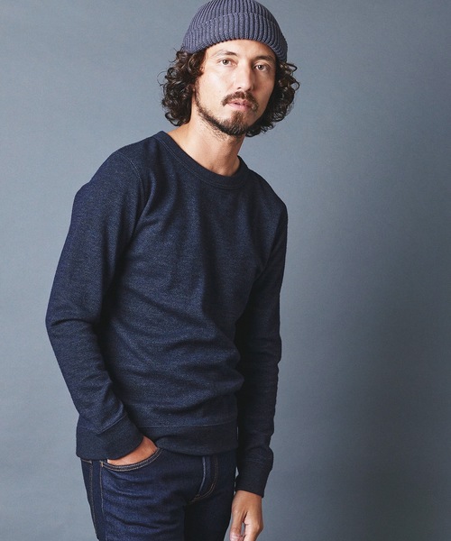 Magine(マージン)の「WOOL TWEED KNITSAW C/N L/S:ウールツイード ニットソー ロングスリーブ 22AW(Tシャツ/カットソー・メンズ・チャコールグレー/ネイビー/オリーブ・44/46/48)」の13枚目の写真