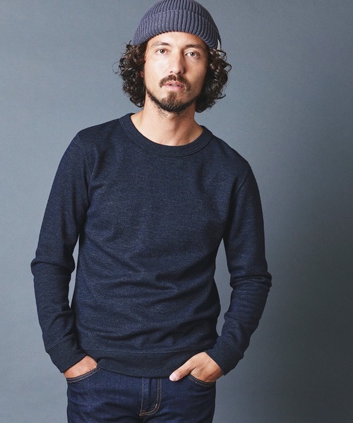 Magine(マージン)の「WOOL TWEED KNITSAW C/N L/S:ウールツイード ニットソー ロングスリーブ 22AW(Tシャツ/カットソー・メンズ・チャコールグレー/ネイビー/オリーブ・44/46/48)」の14枚目の写真