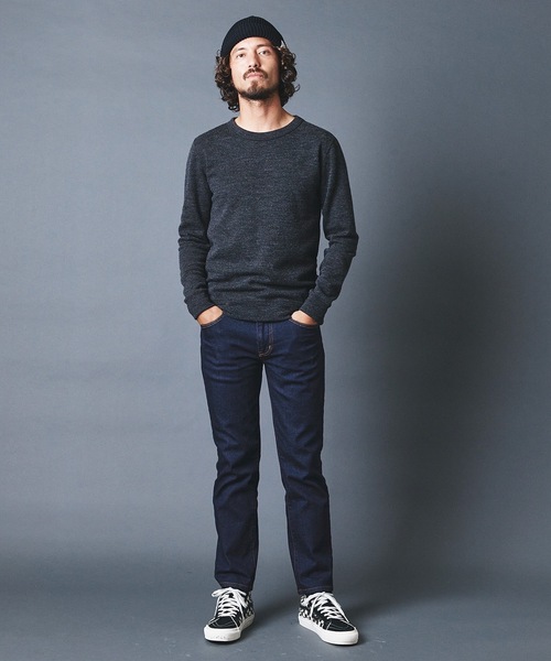Magine(マージン)の「WOOL TWEED KNITSAW C/N L/S:ウールツイード ニットソー ロングスリーブ 22AW(Tシャツ/カットソー・メンズ・チャコールグレー/ネイビー/オリーブ・44/46/48)」の21枚目の写真